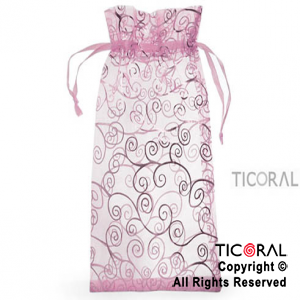 BOLSA ORGANZA ROSA15X25 ARABESCO HS3971-9 x 1